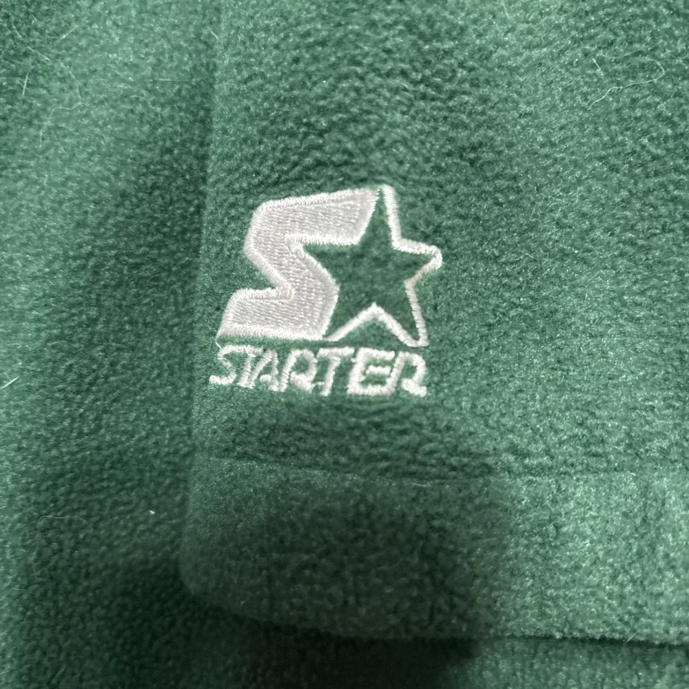 Vintage Starter Green Bay Packers NFL Fleece Quarter-zip Sweatshirt L 90s Logo